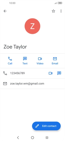 Press the call icon next to the required number.