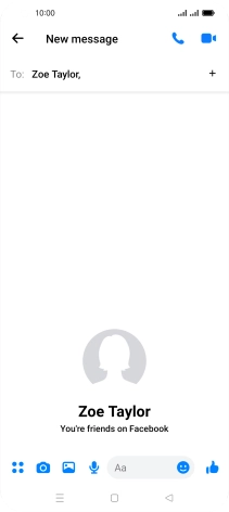 Press the text input field.