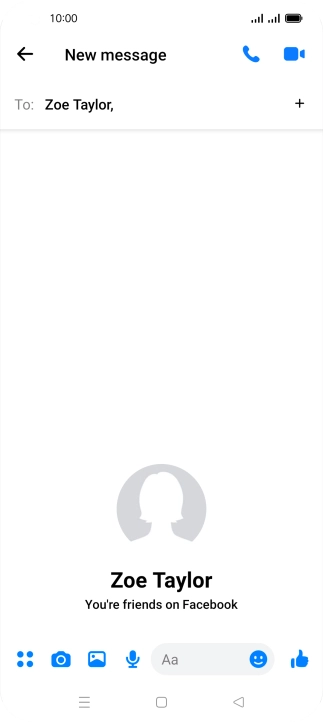 Press the text input field.