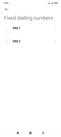 Press the required SIM.