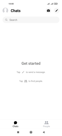 Press the new message icon.
