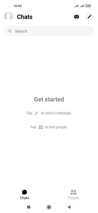 Press the new message icon.