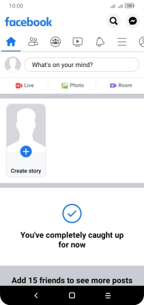 Press the text input field.