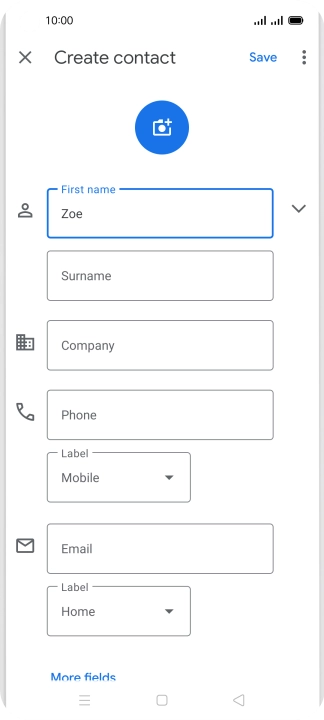 Press Surname and key in the required last name.