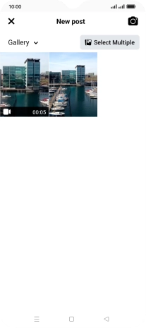 Press the required picture or video clip.