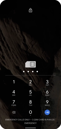 Key in a new four-digit PIN and press the confirm icon.