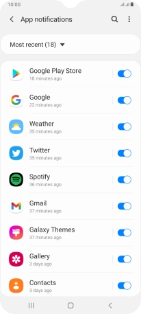 Press the drop down list.