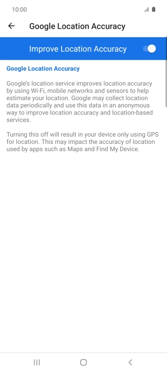 If you press the indicator next to 
