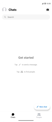 Press the new message icon.