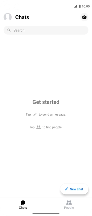 Press the new message icon.