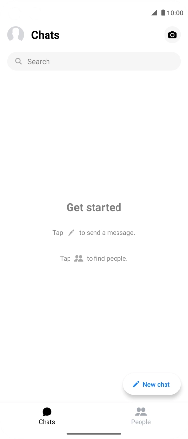 Press the new message icon.