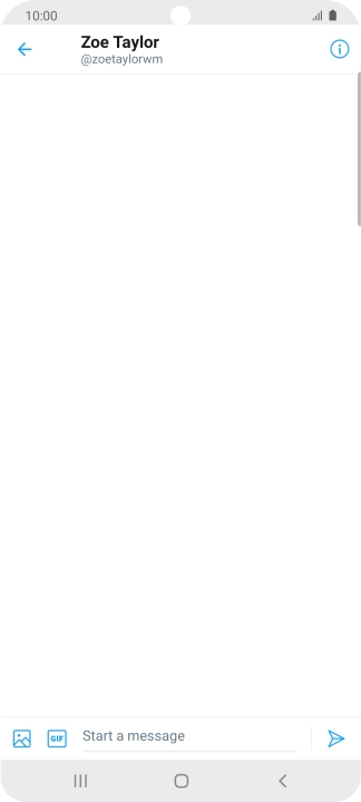 Press the text input field.