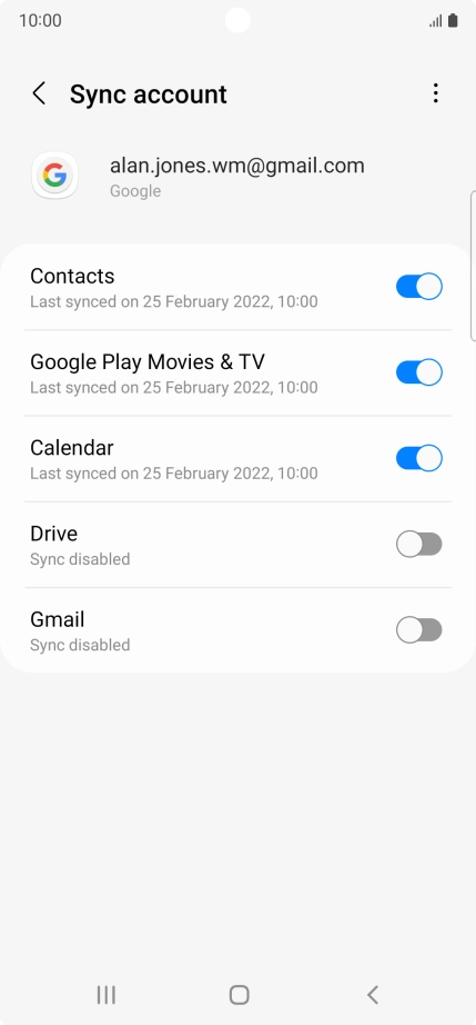 Press the Home key to return to the home screen.