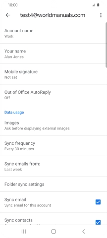 Press Account name and key in the required name.
