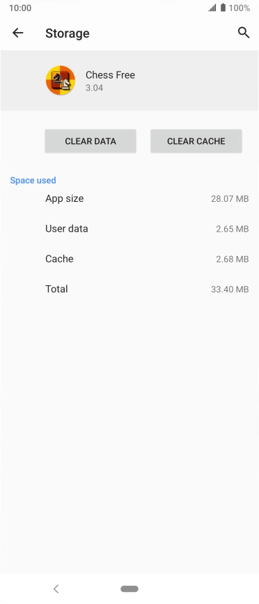 Press CLEAR CACHE.
