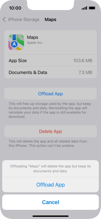 Press Offload App.