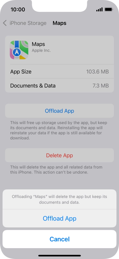 Press Offload App.