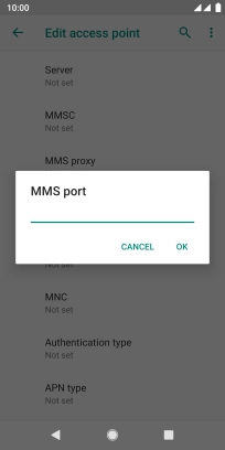 Key in 8799 and press OK.