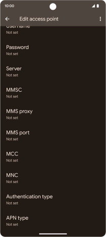Press MMS proxy.