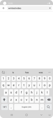 Key in the required search word and press the search icon.