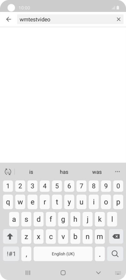 Key in the required search word and press the search icon.