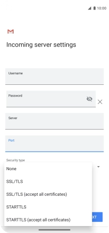 Press None to turn off the function.