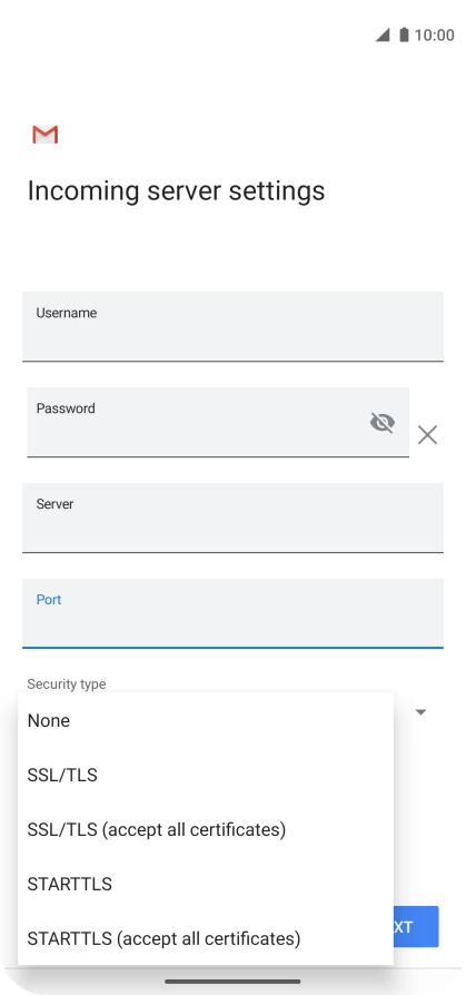 Press None to turn off the function.