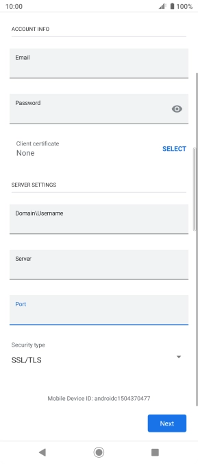 Press the drop down list below 