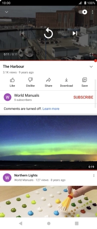 Press the Home key to return to the home screen.