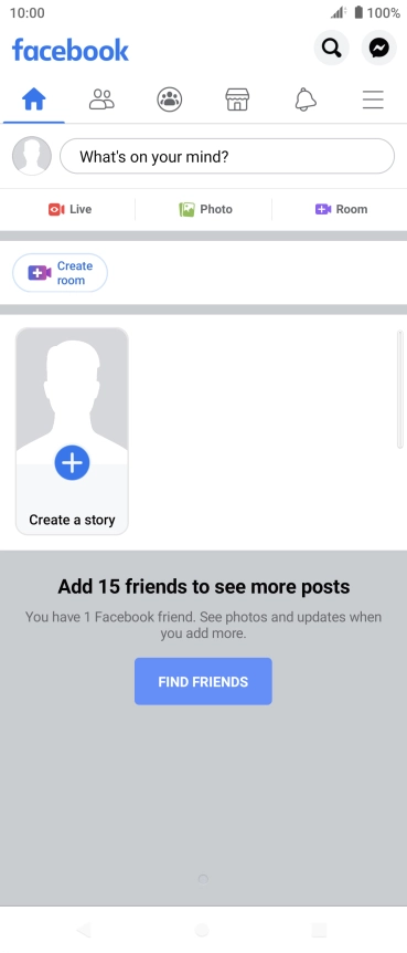 Press the text input field.