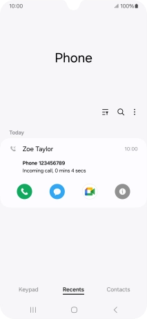 Press the info icon.