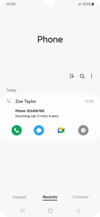 Press the info icon.