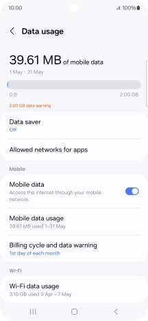 Press Data saver.