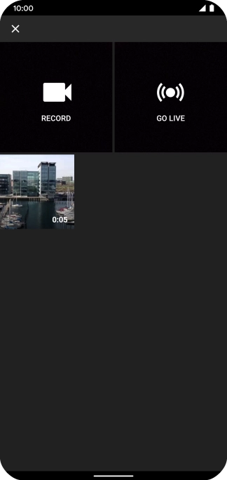 Press the required video clip.