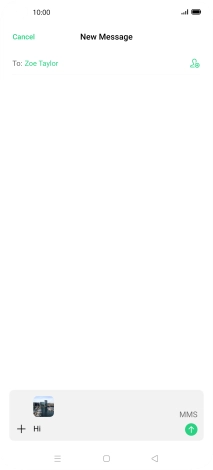 Press the send icon.