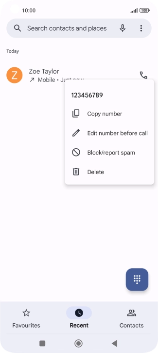 Press Block/report spam.