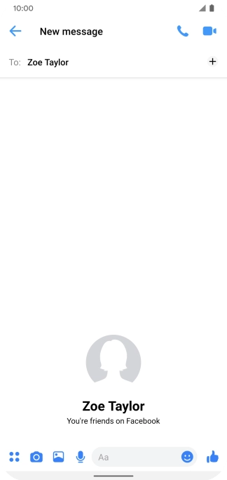 Press the text input field.