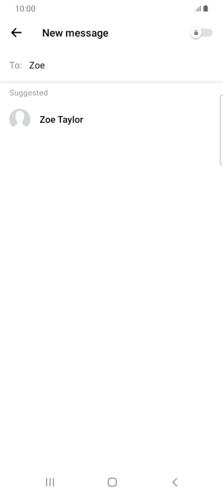 Press the required contact.
