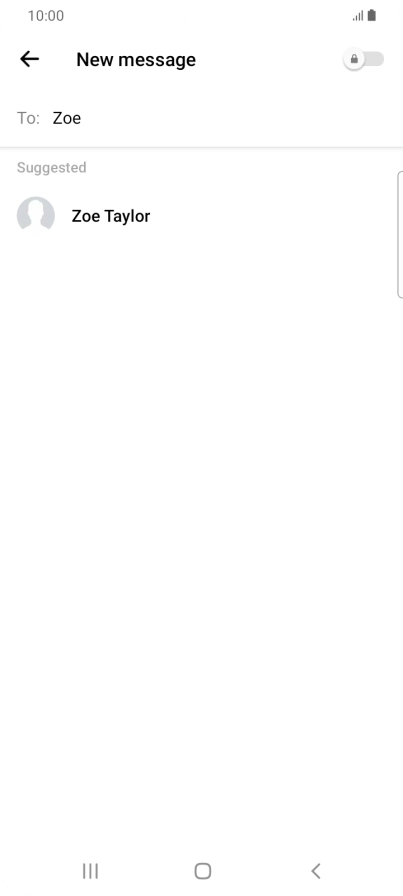 Press the required contact.