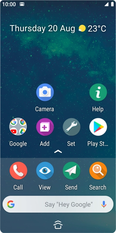 The email message icon shows that you've received a new email message.