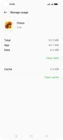 Press Clear cache.