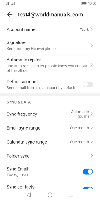 Press Account name and key in the required name.