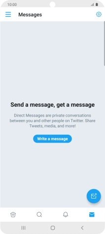 Press the new message icon.