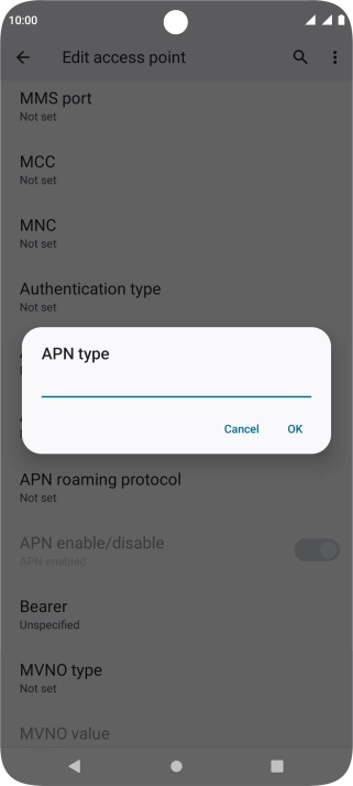 Key in mms and press OK.