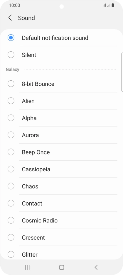 Press the required message tones to hear them.