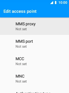 Select MMS proxy.