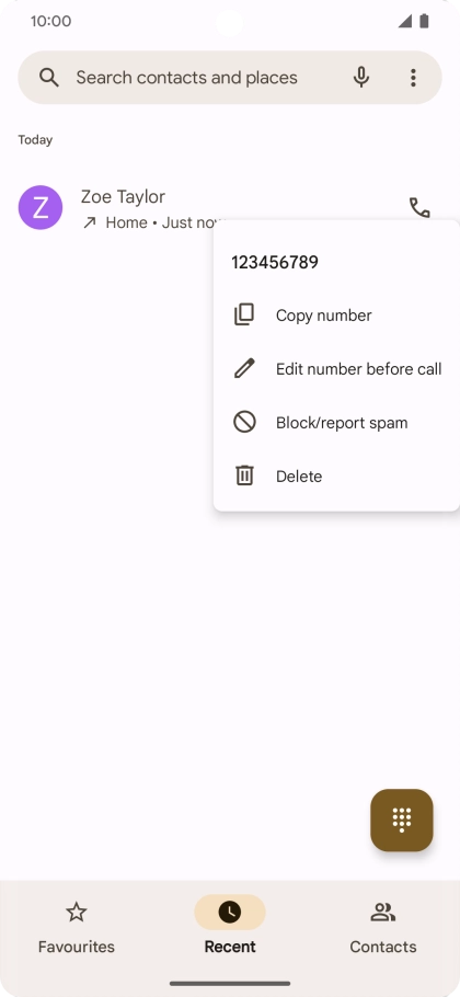 Press Block/report spam.