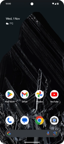The Wi-Fi icon shows that your phone is connected to a Wi-Fi network.