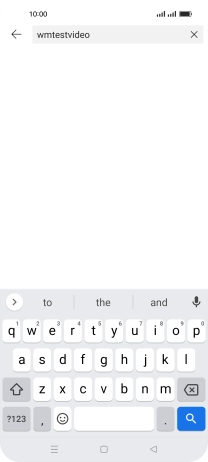 Key in the required search word and press the search icon.