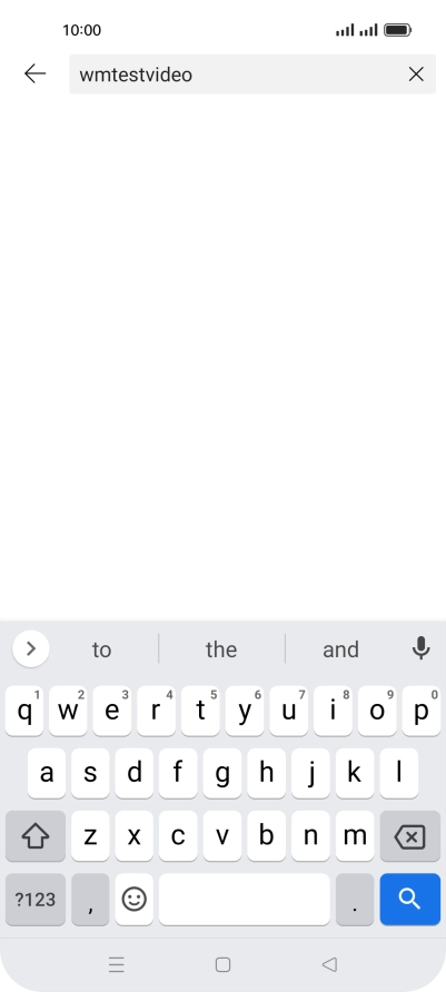 Key in the required search word and press the search icon.